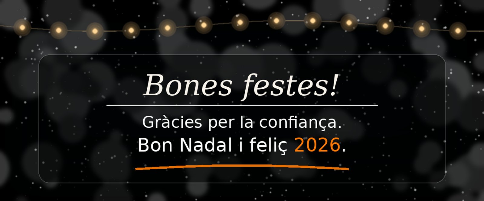 Bones festes i feliç 2026